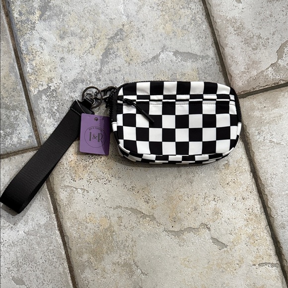 Iris and Rainbow Handbags - Iris and Rainbow Iris Plus Wallet black and white checkered NWT